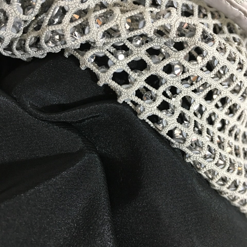 Crystal Mesh Crop Tank Top
