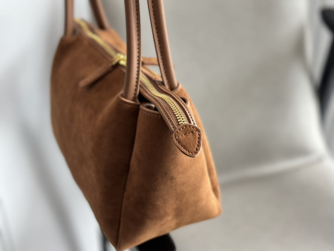 Suede Zippered Hobo Bag PRD - Level 4