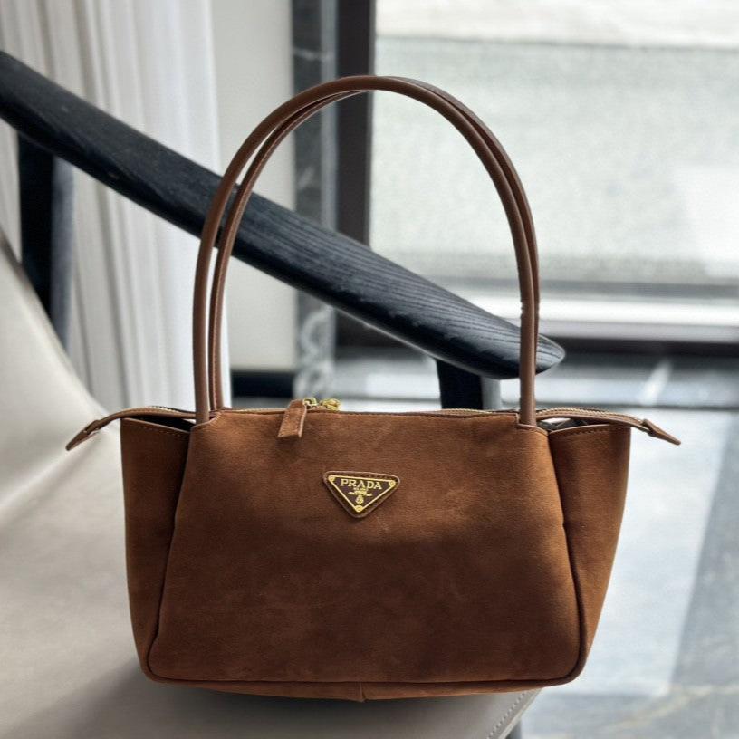 Suede Zippered Hobo Bag PRD - Level 4