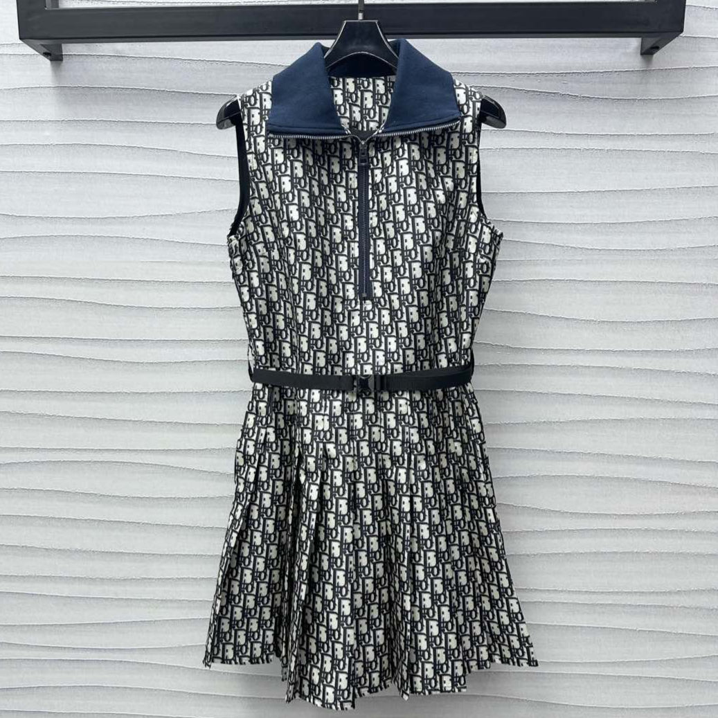 Belted Christian Oblique Dress