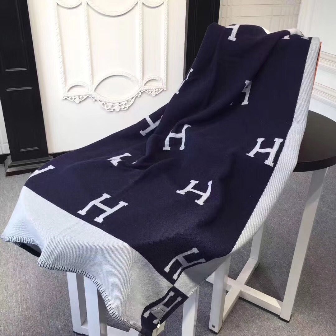 Navy Blue Avalon Throw Blanket - Level 5