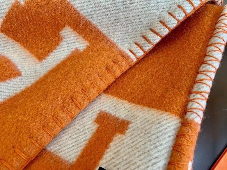 Orange Avalon Throw Blanket - Level 5