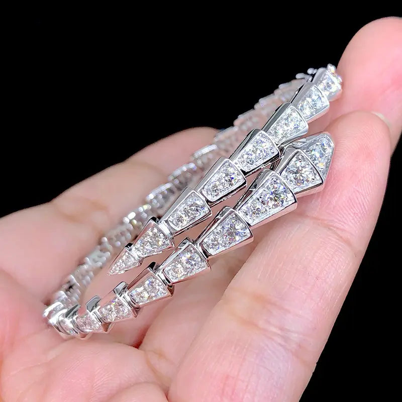 Serpenti VVS1 Moissanite Snake Bracelet
