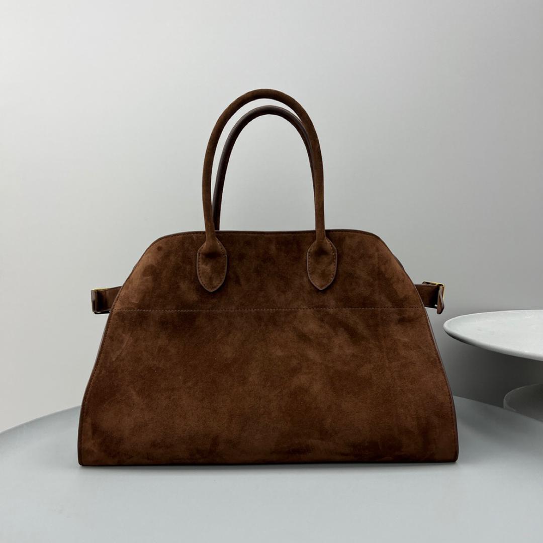 Margaux 15 Dark Brown Suede Tote Bag ROW - Level 5
