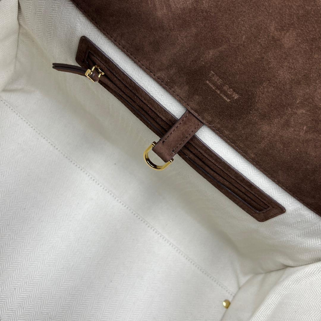Margaux 15 Dark Brown Suede Tote Bag ROW - Level 5