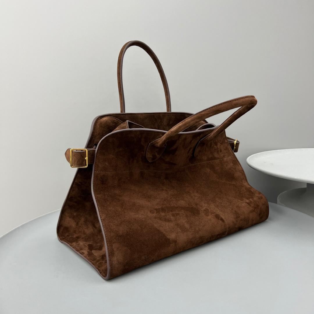 Margaux 15 Dark Brown Suede Tote Bag ROW - Level 5