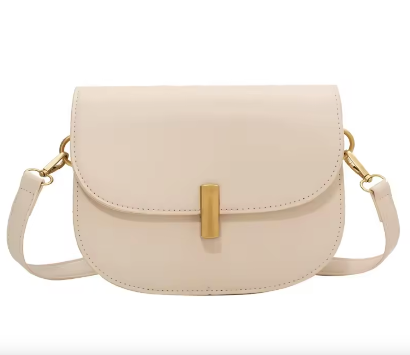Smooth Leather Shoulder Bag