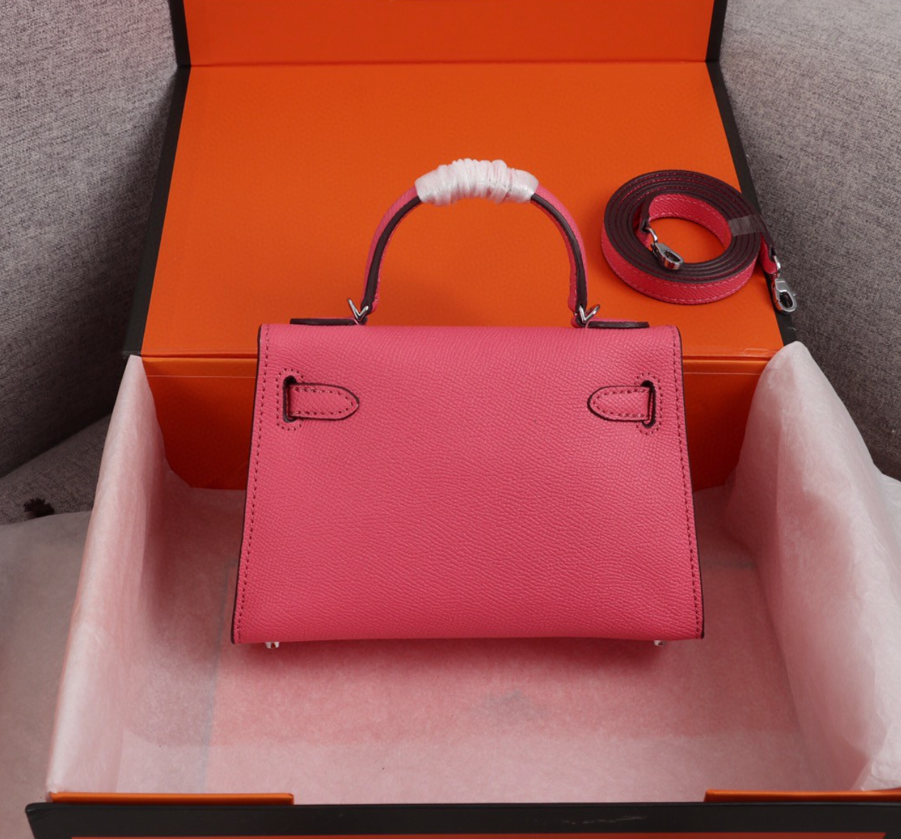 Mini Kelly Leather Bag - Level 3