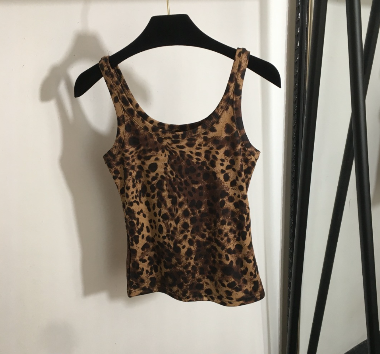 Leopard Knit Tank Top
