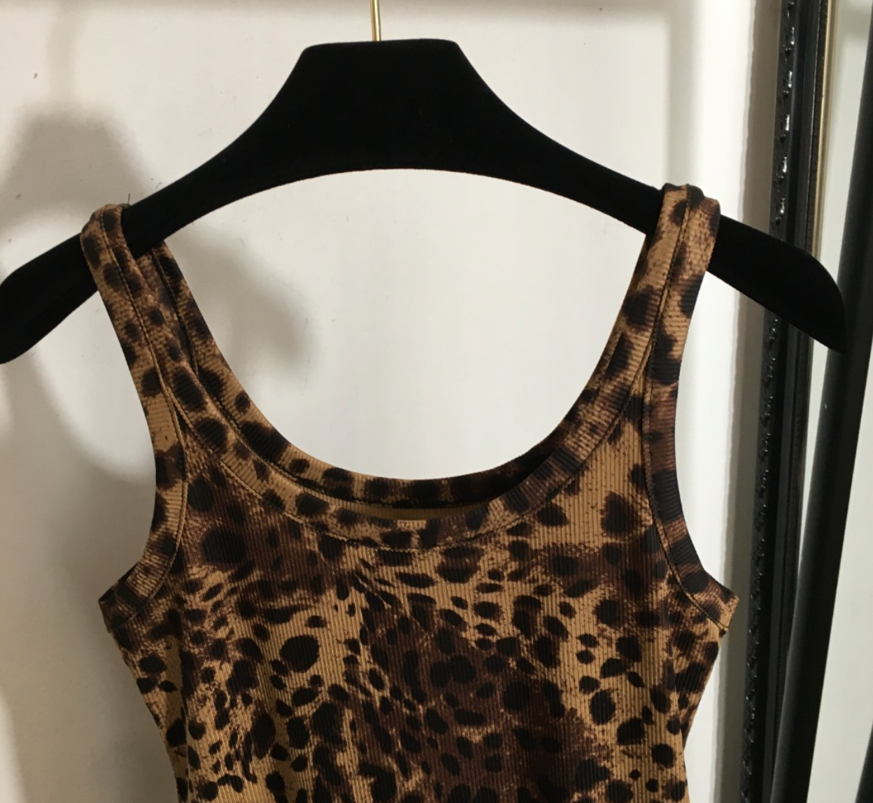 Leopard Knit Tank Top