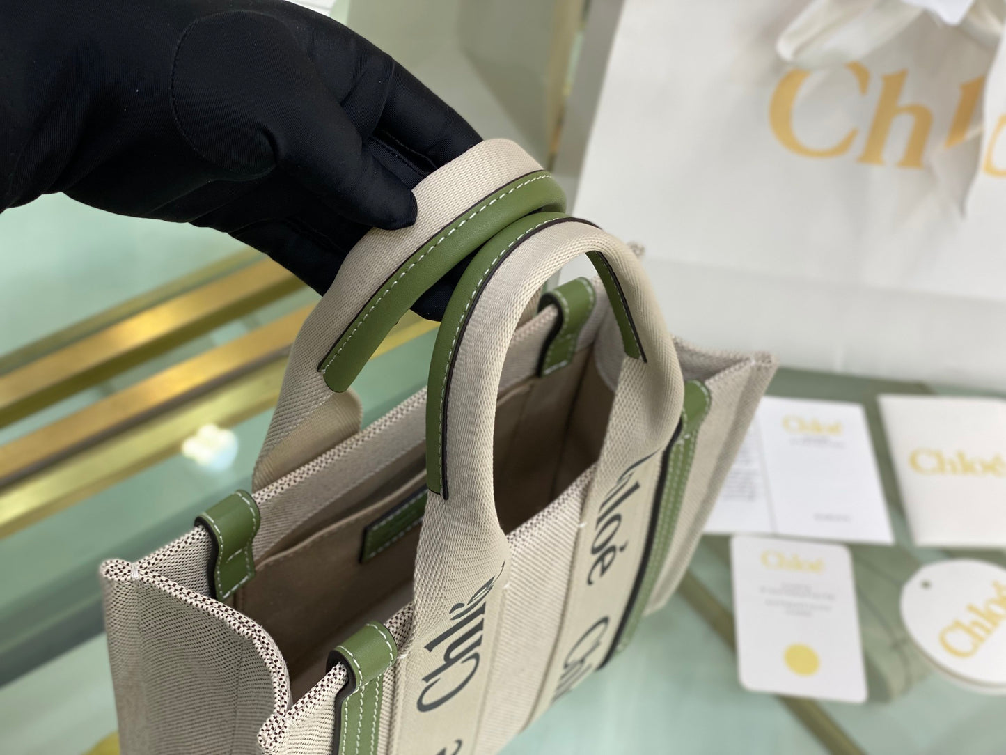 Small Woody Tote Green - Level 5