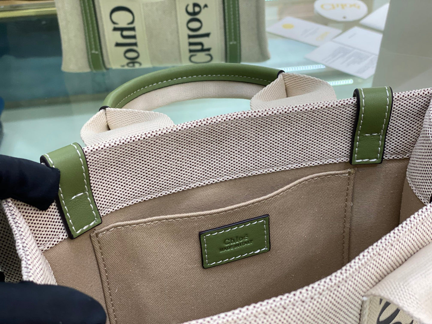 Small Woody Tote Green - Level 5
