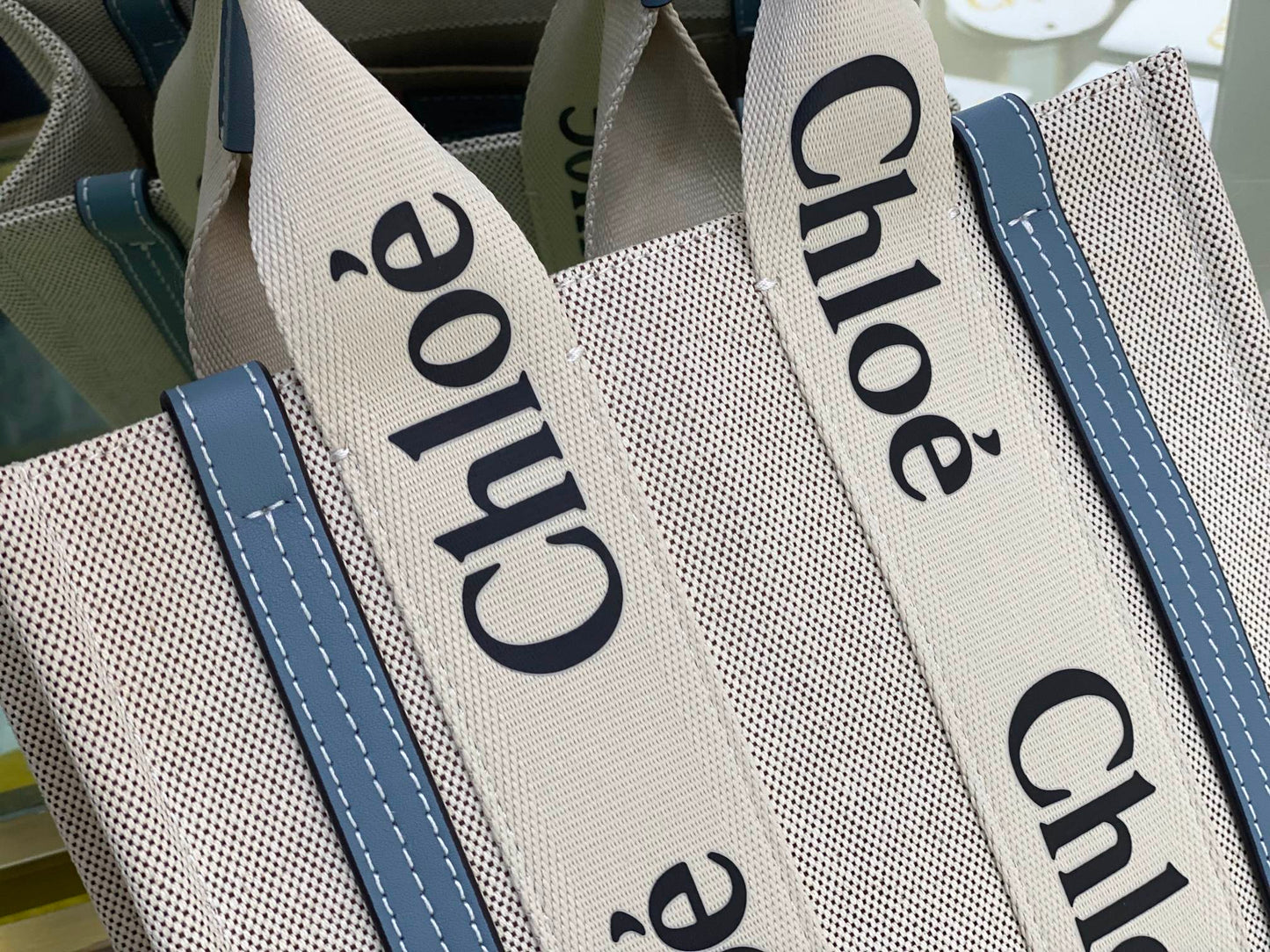 Small Woody Tote Light Blue - Level 5