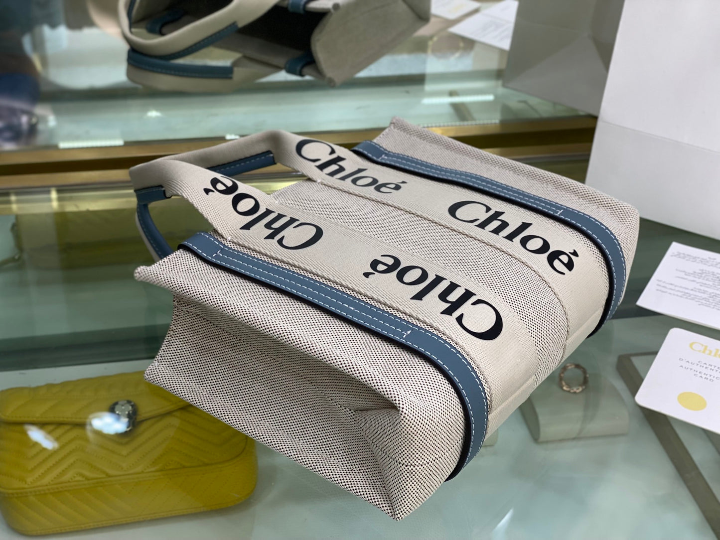 Small Woody Tote Light Blue - Level 5