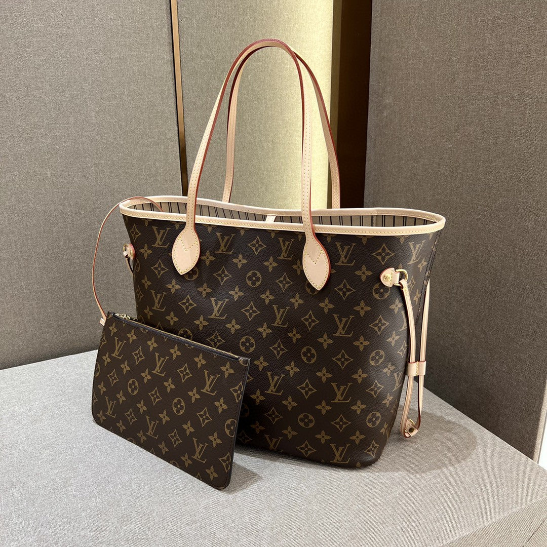 Neverfull MM Brown Mono & Beige - Level X