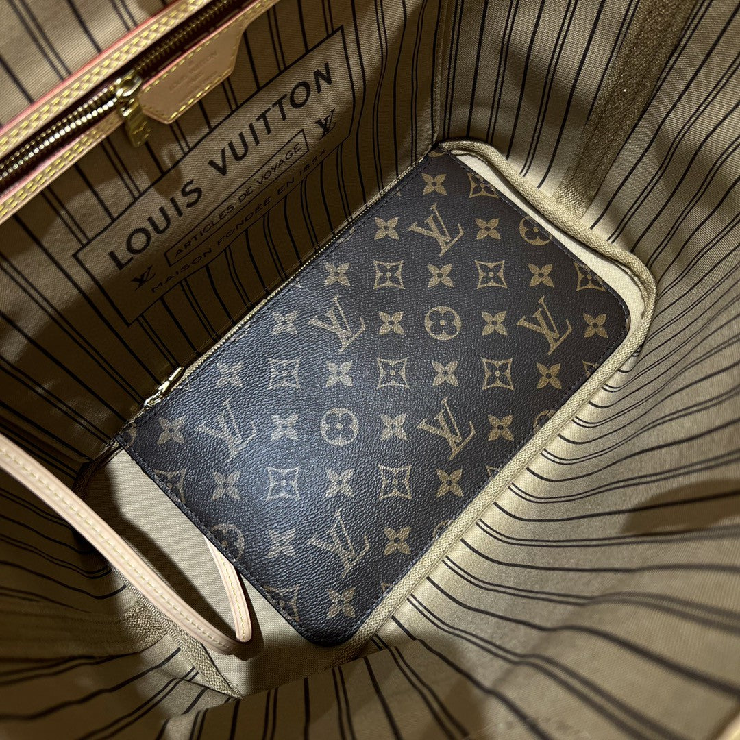 Neverfull MM Brown Mono & Beige - Level X