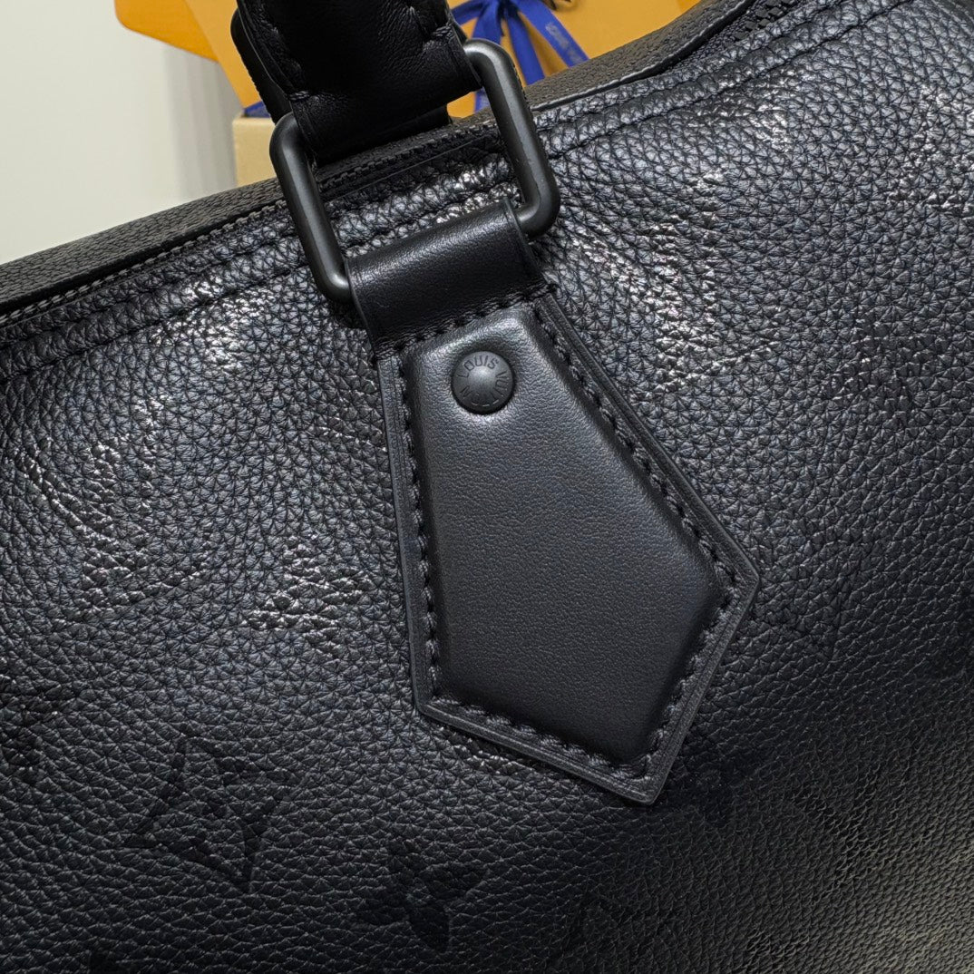 P9 Speedy 30 Bandouliere Ultra Black Leather - Level 5