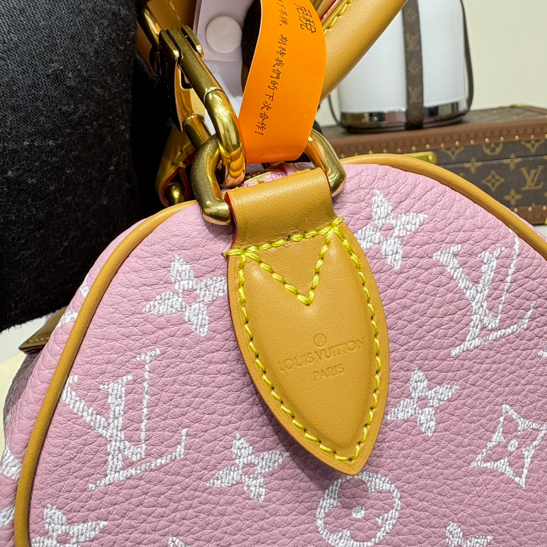P9 Speedy 30 Bandouliere Pink Leather - Level 5