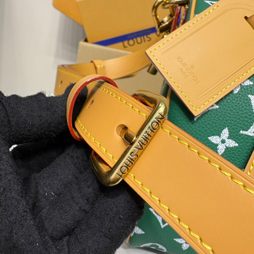 P9 Speedy 30 Bandouliere Green Leather - Level 5