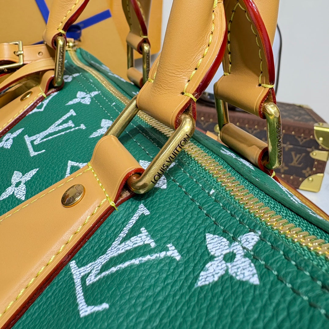 P9 Speedy 30 Bandouliere Green Leather - Level 5
