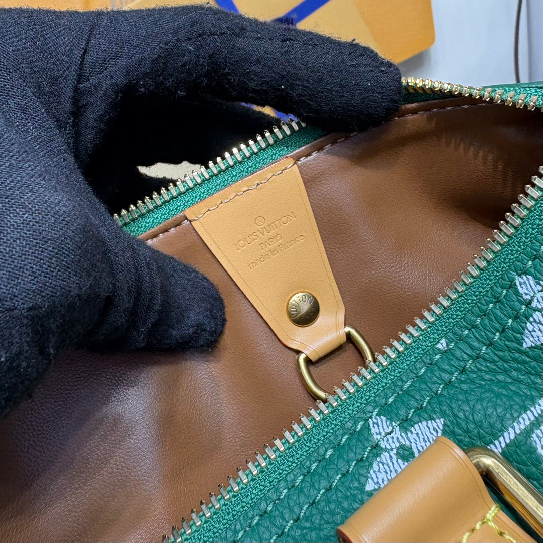 P9 Speedy 30 Bandouliere Green Leather - Level 5