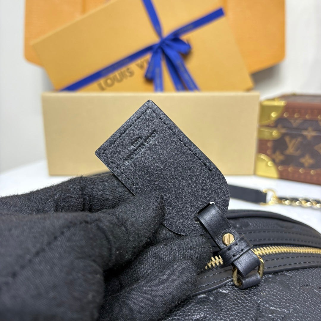 High Rise PM Bumbag Black Empreinte Leather - Level 5