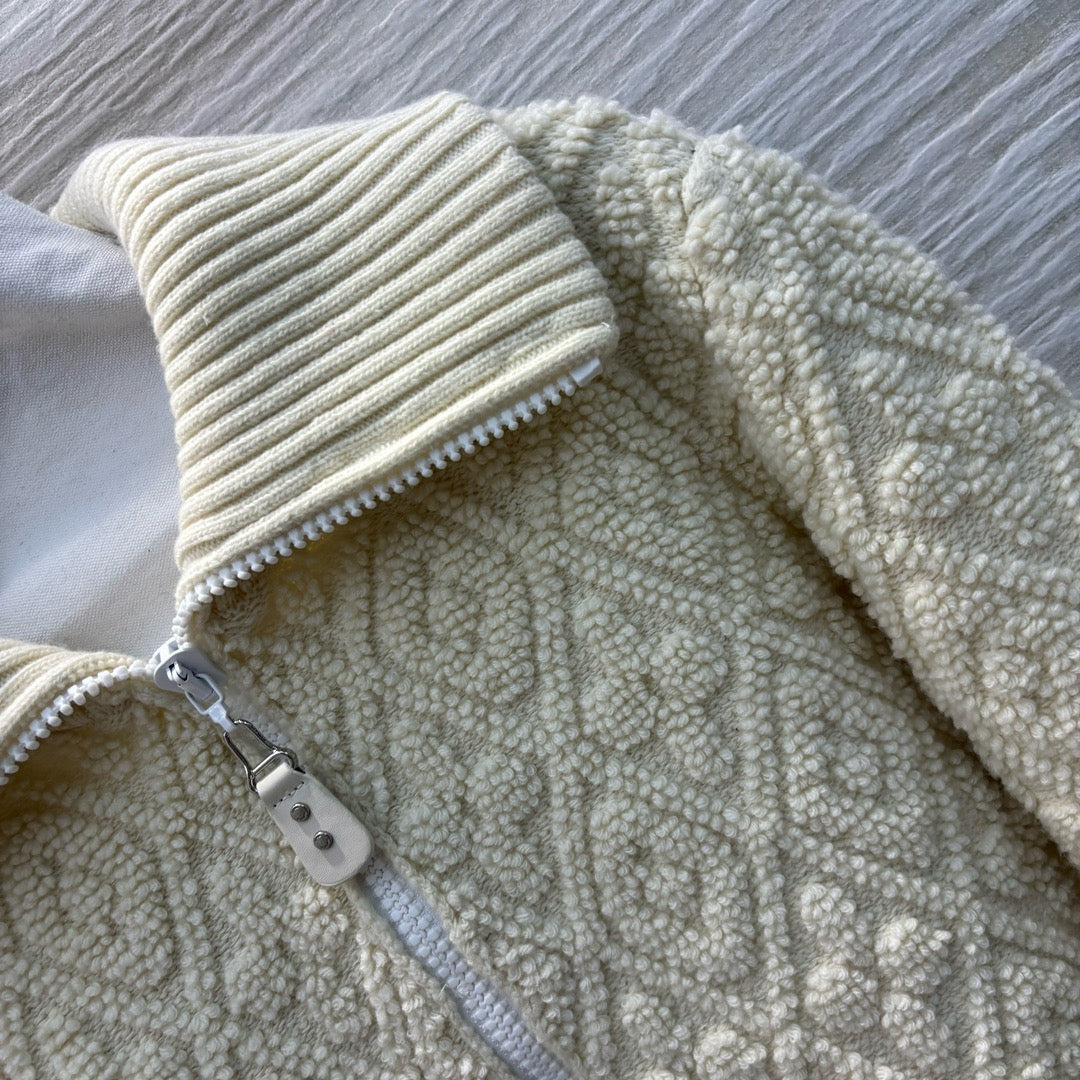 LV Knit Zip-Up Sweater