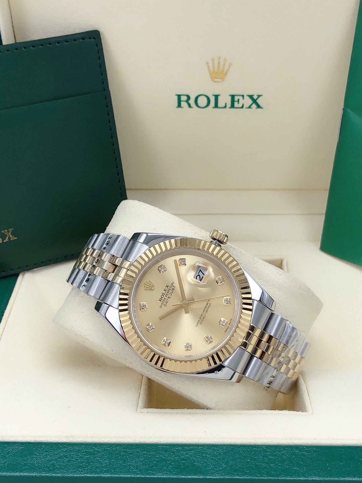 Jubilee Datejust Watch Gold Two-Tone 41mm RLX - Level 3