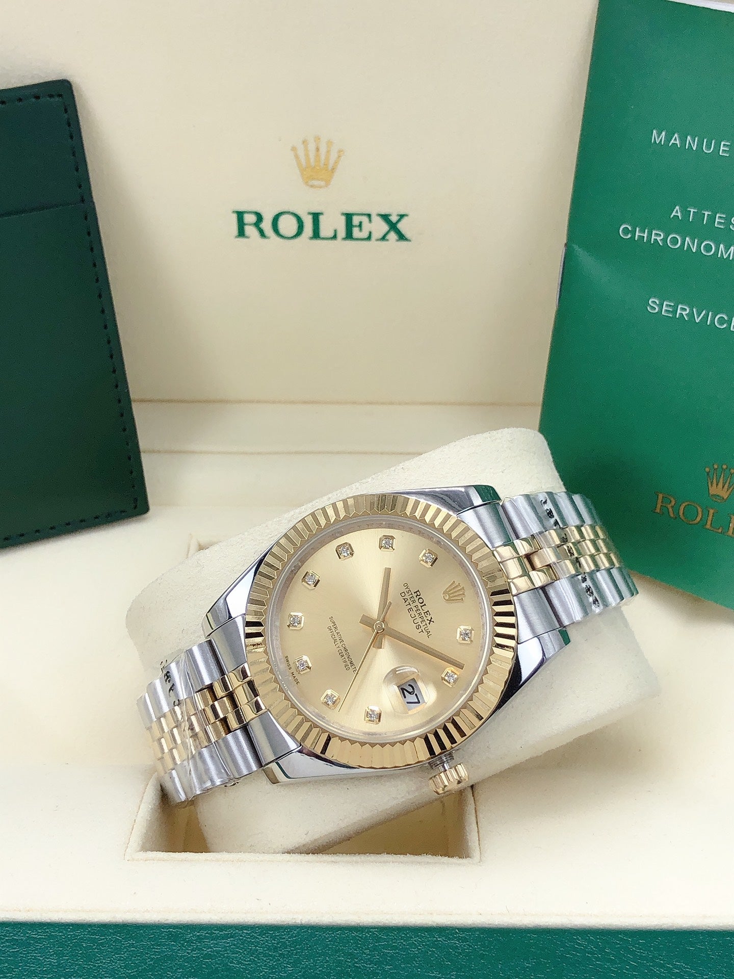 Jubilee Datejust Watch Gold Two-Tone 41mm RLX - Level 3