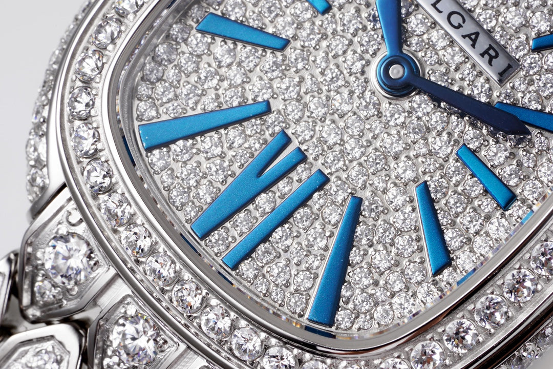 Full Diamond & Blue Seduttori Ladies Watch 33mm - Level 3