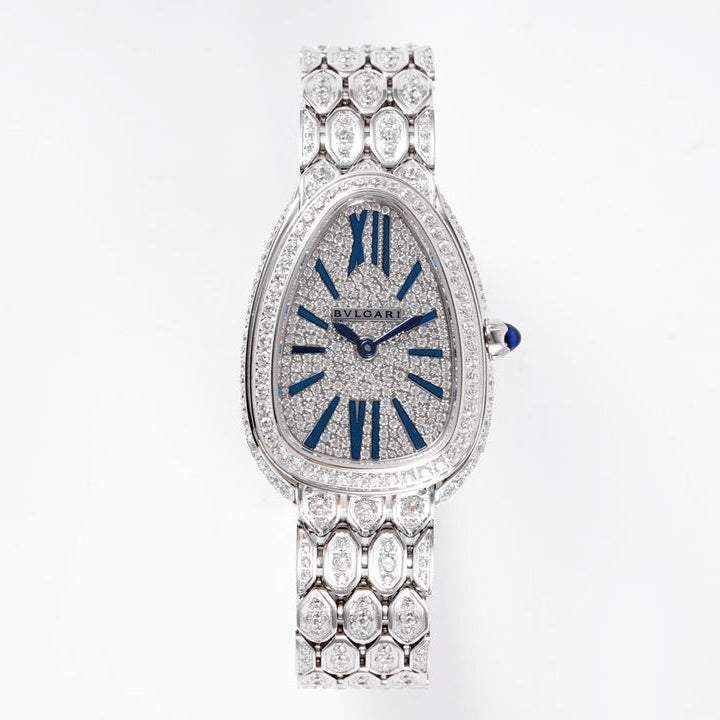 Full Diamond & Blue Seduttori Ladies Watch 33mm - Level 3