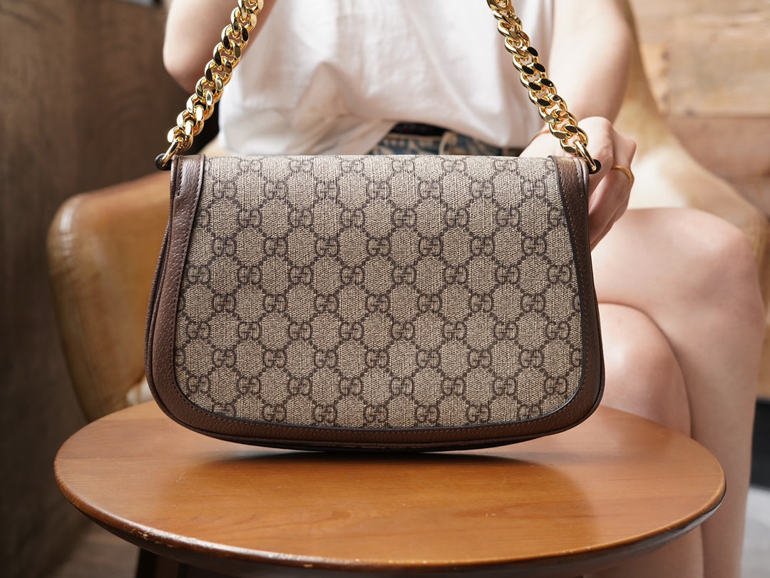 Canvas & Brown Leather Blondie Bag - Level 5