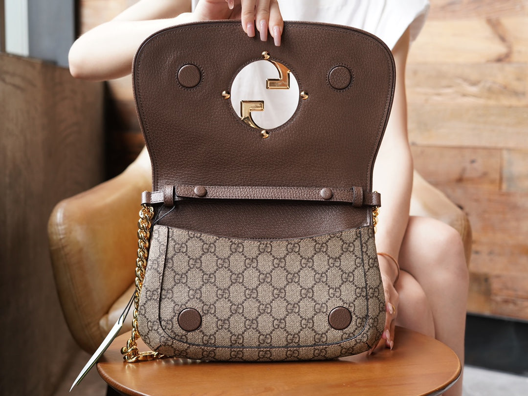 Canvas & Brown Leather Blondie Bag - Level 5