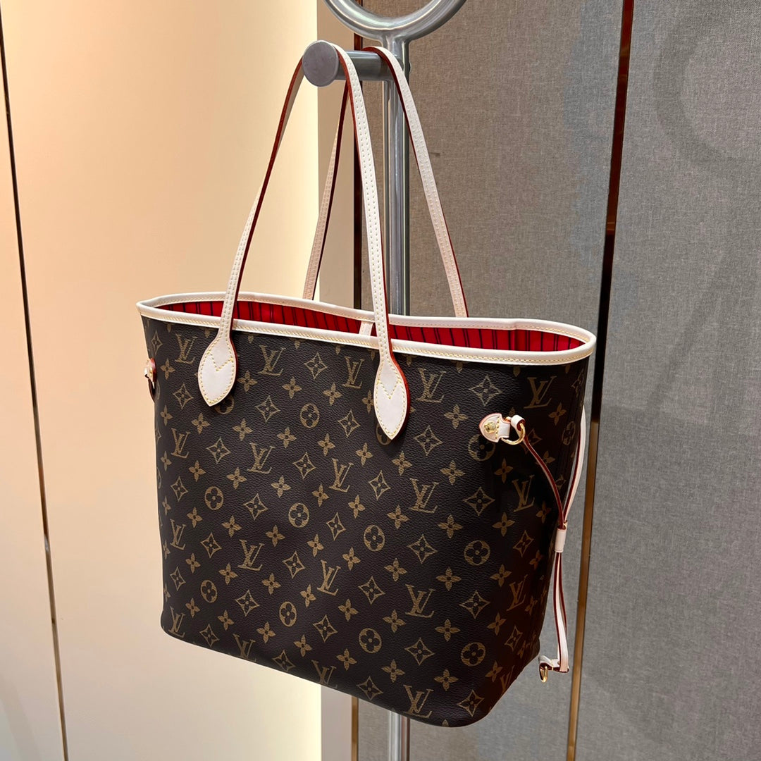 Neverfull MM Brown Mono & Red - Level X