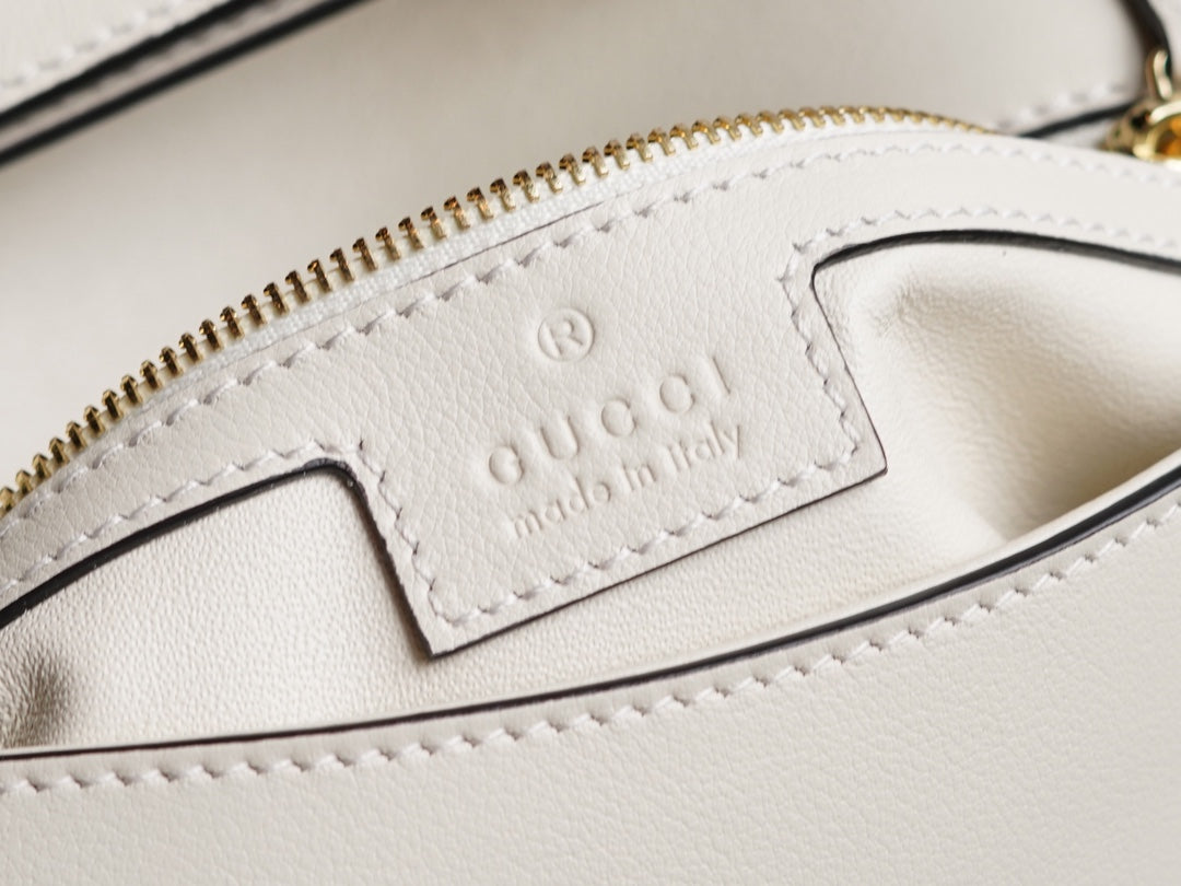 White Leather Blondie Bag - Level 5