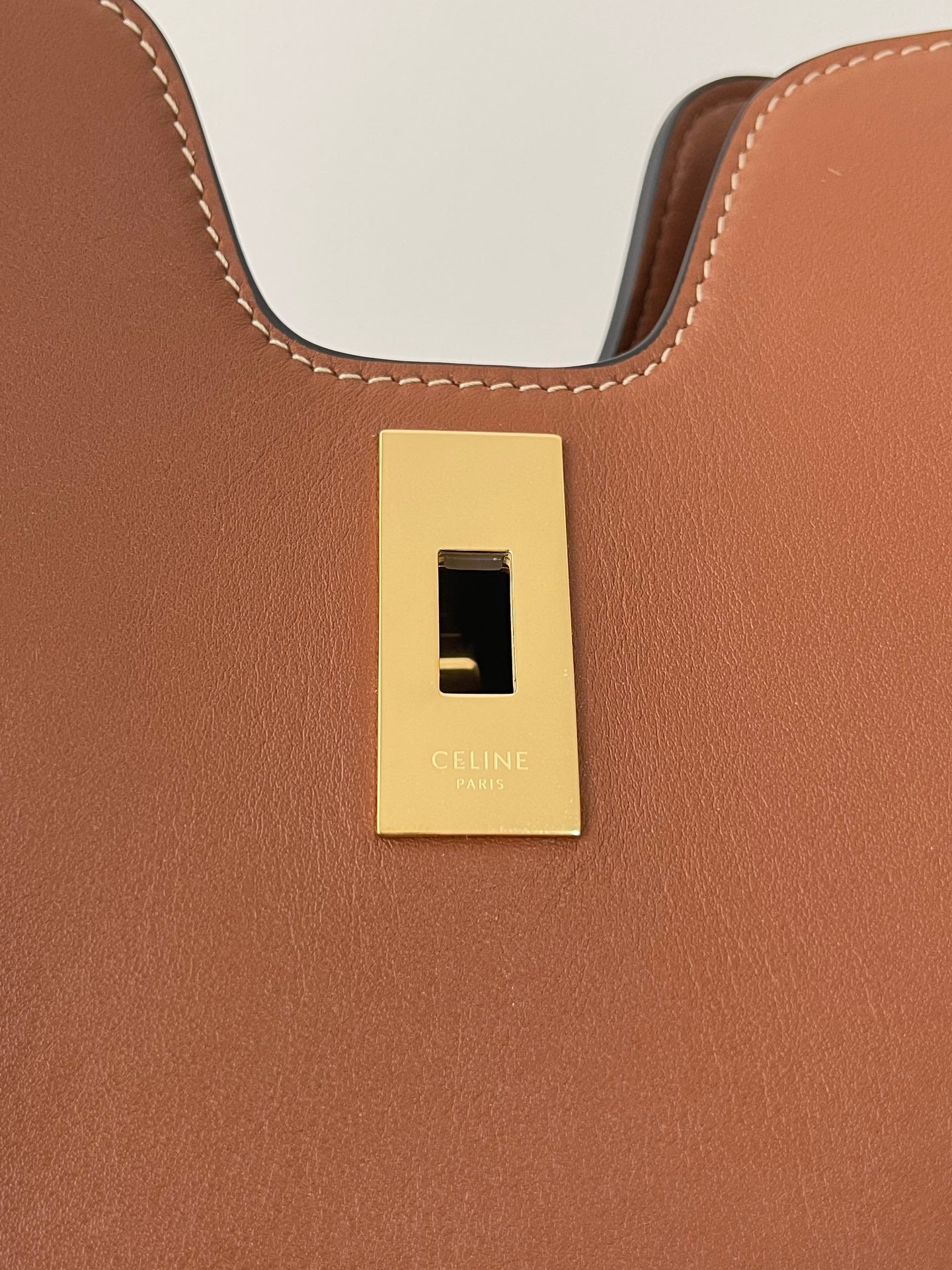 Brown Leather Cabas 16 Tote Bag - Level 5