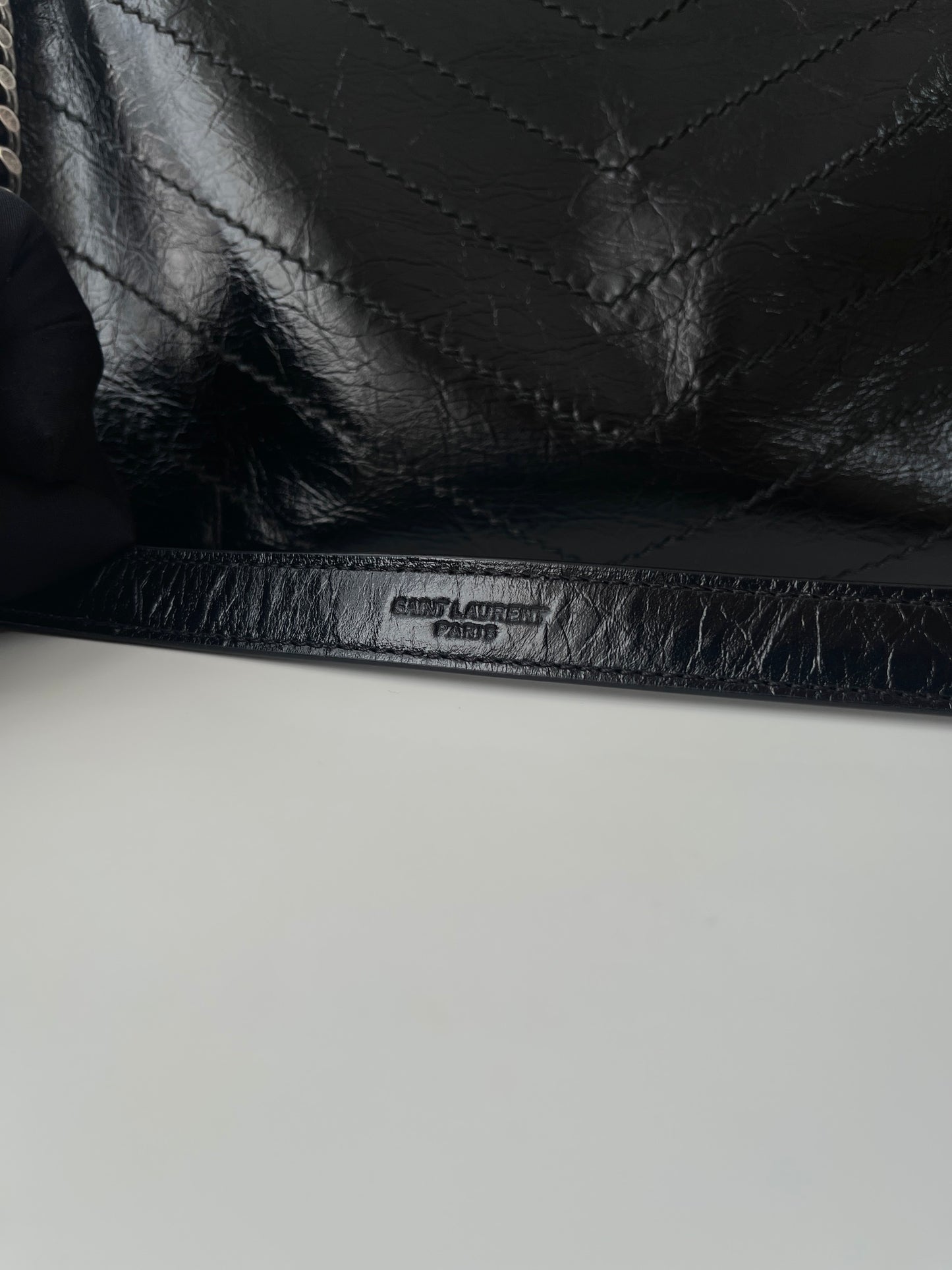 Black Leather Niki Tote Bag - Level 5