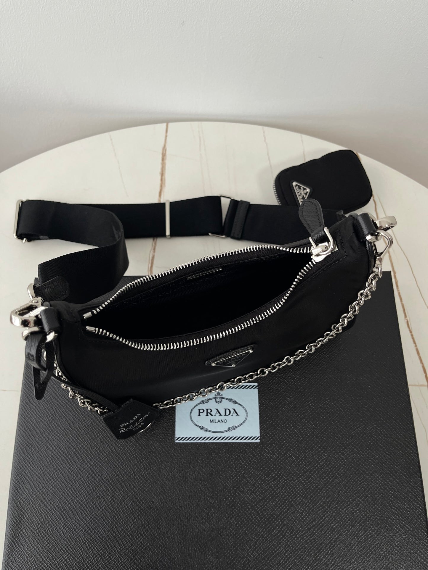 Black Nylon Re-Edition Bag - Level 5