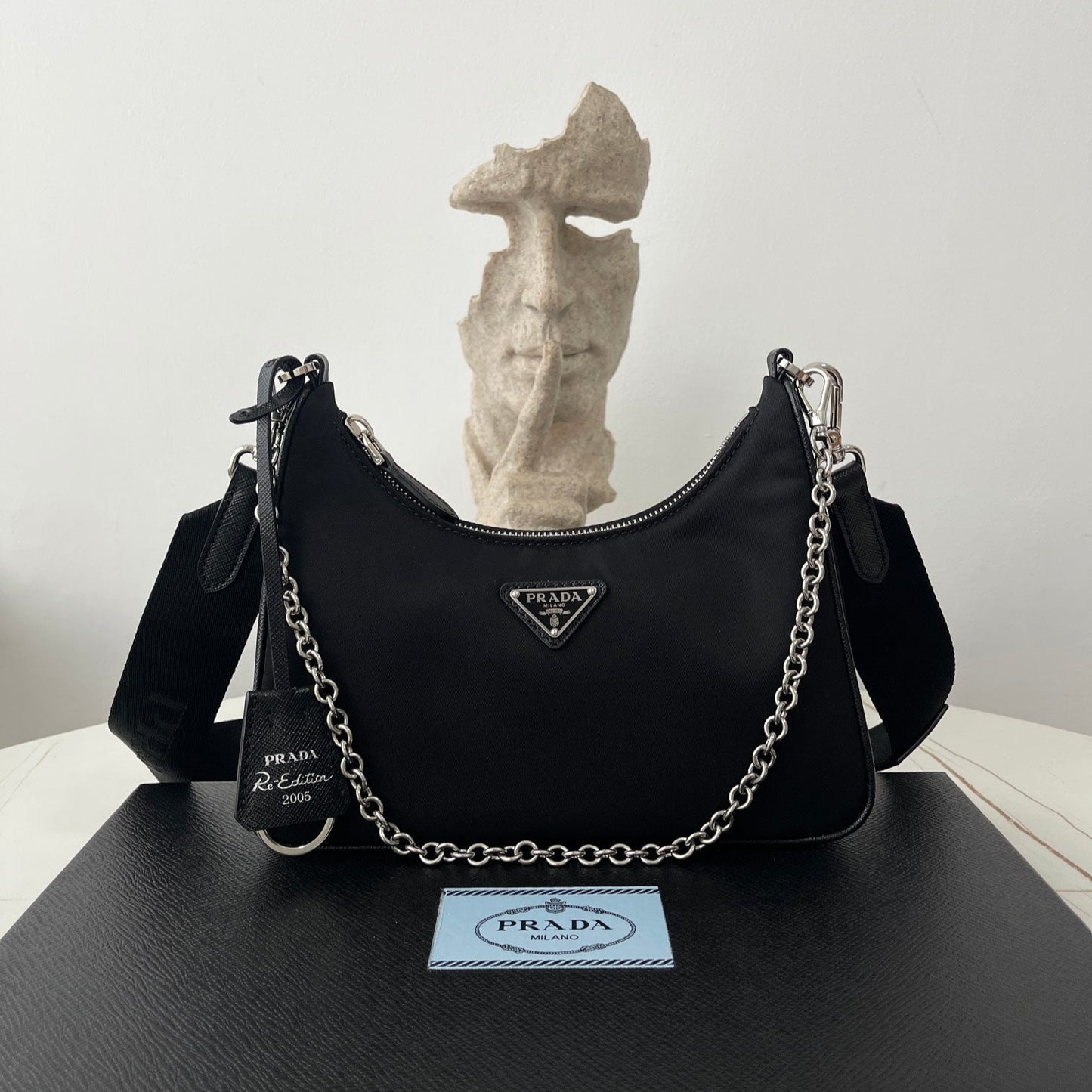 Black Nylon Re-Edition Bag - Level 5