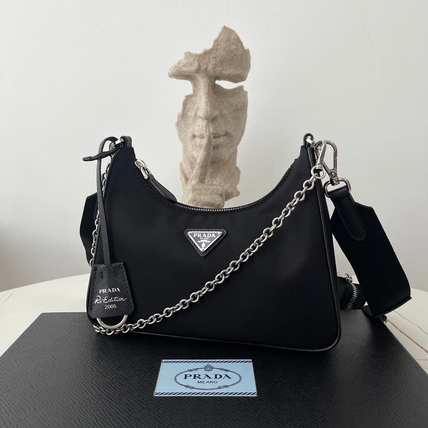 Black Nylon Re-Edition Bag - Level 5