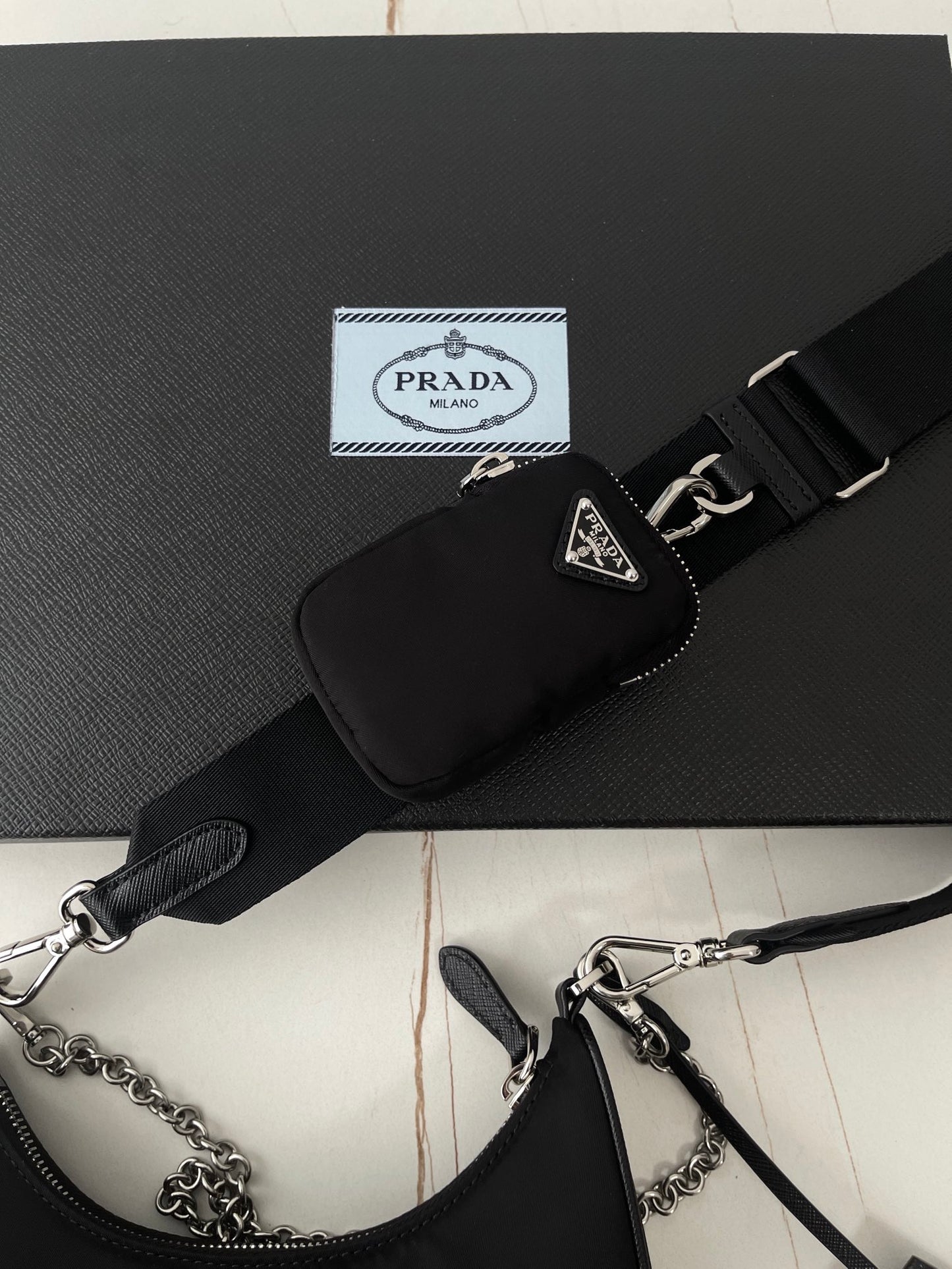 Black Nylon Re-Edition Bag - Level 5