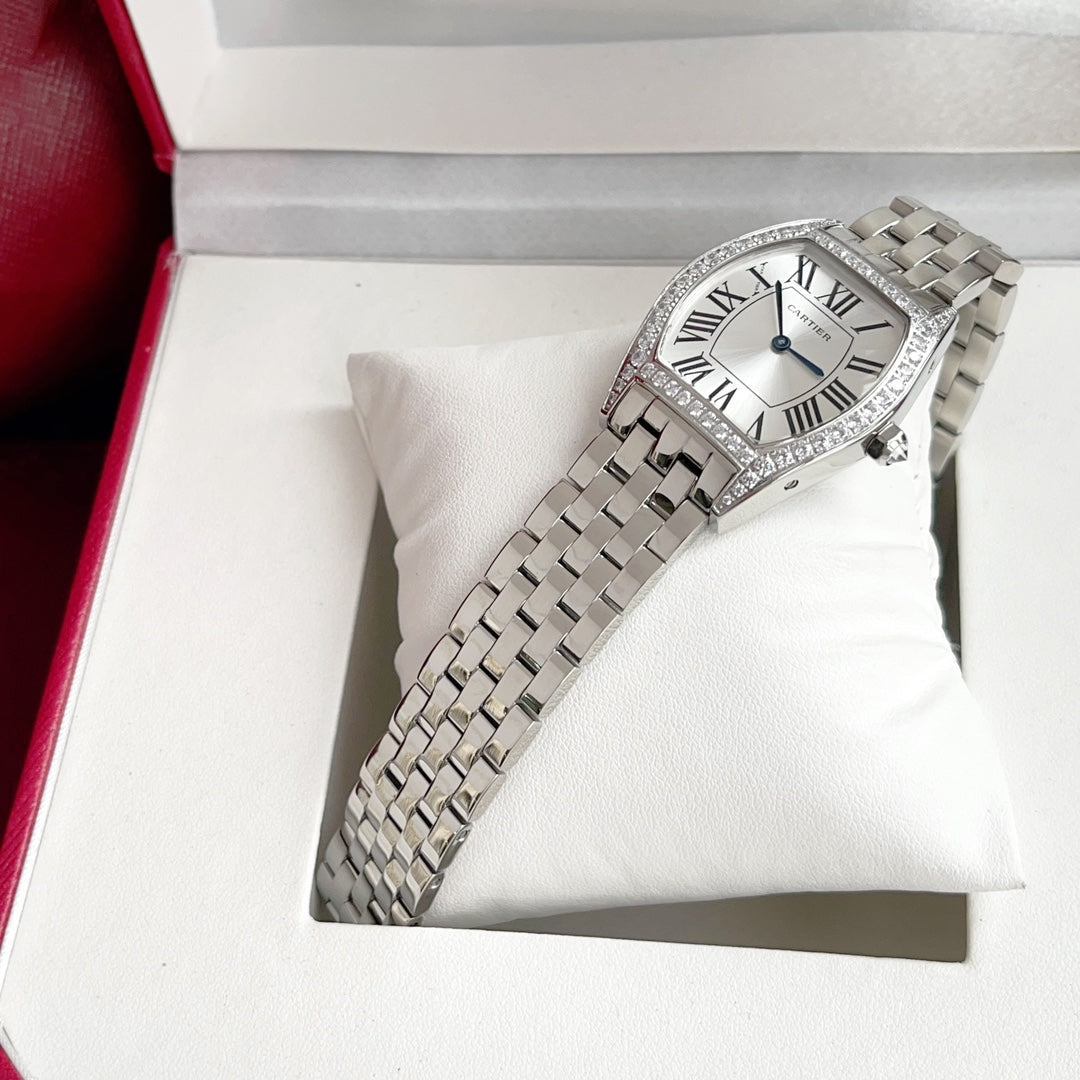 Tortue Ladies Watch Crystal Bezel Silver CTR - Level 3