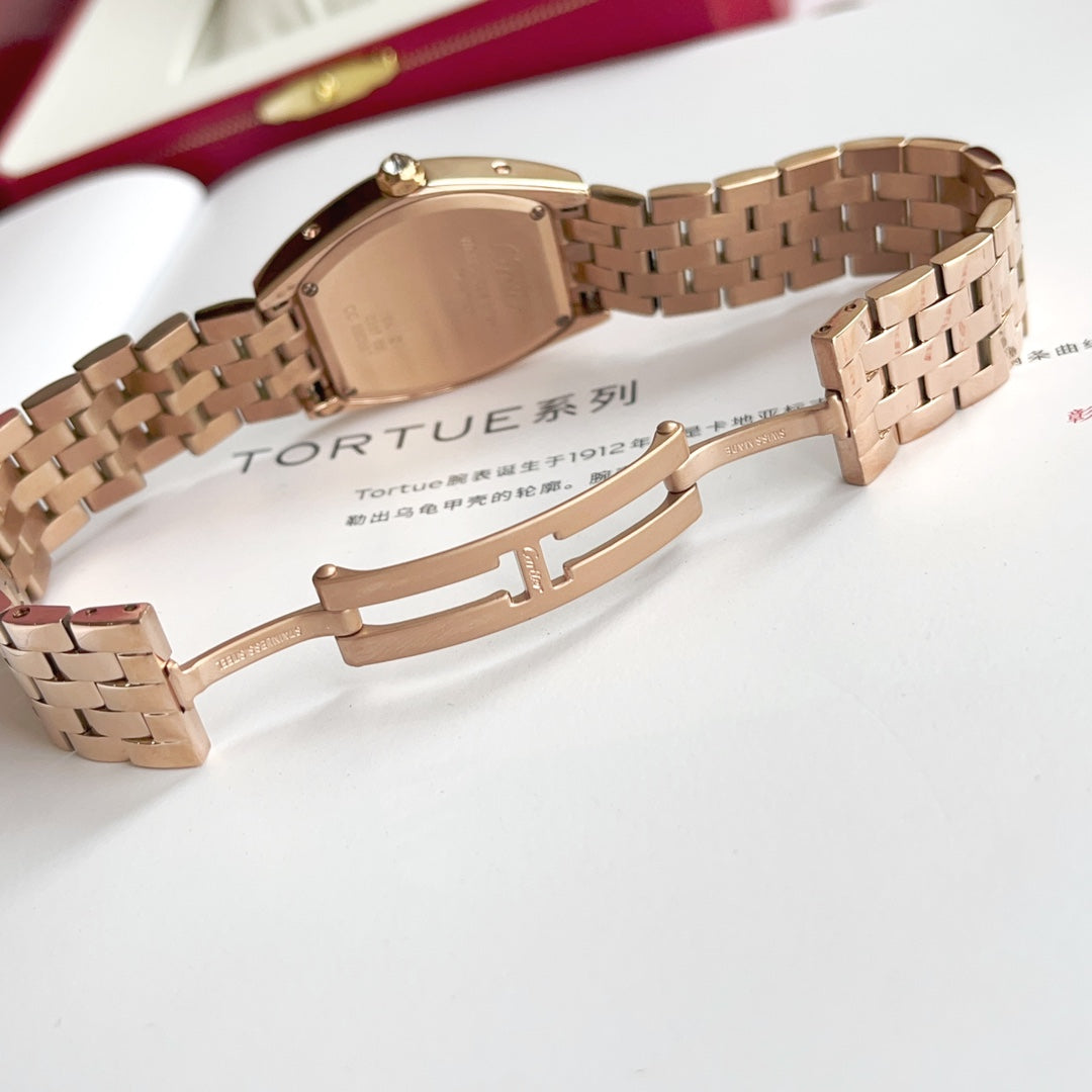 Tortue Ladies Watch Crystal Bezel Rose Gold CTR - Level 3