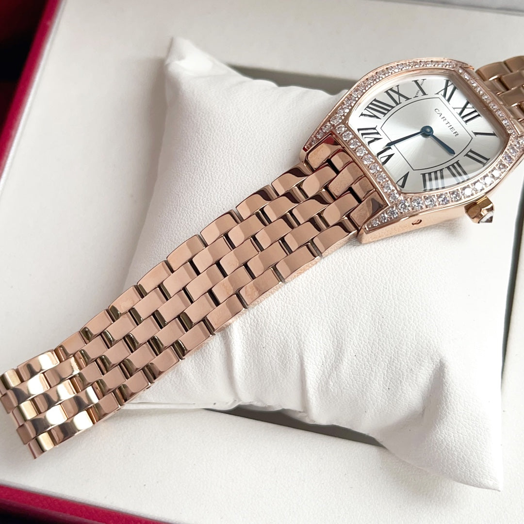 Tortue Ladies Watch Crystal Bezel Rose Gold CTR - Level 3