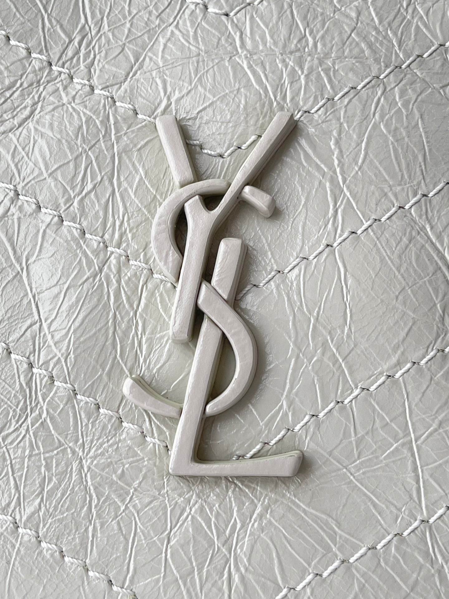 White Leather Niki Tote Bag - Level 5