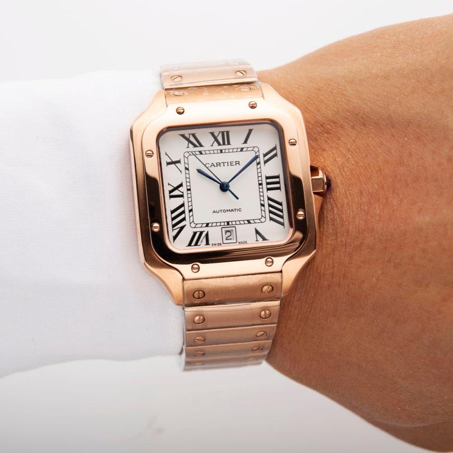 Santos Steel Watch Rose Gold 39mm CTR - Level 3
