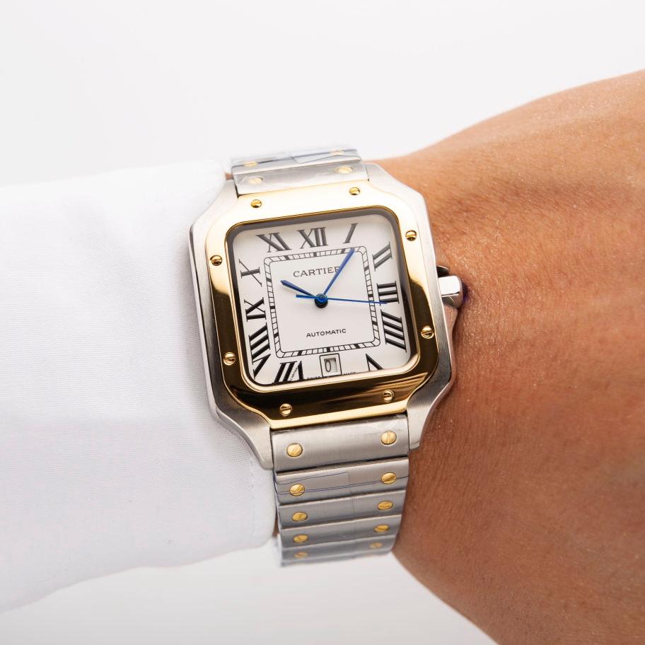 Santos Steel Watch Gold & Silver Two-Tone 39mm CTR - Level 3