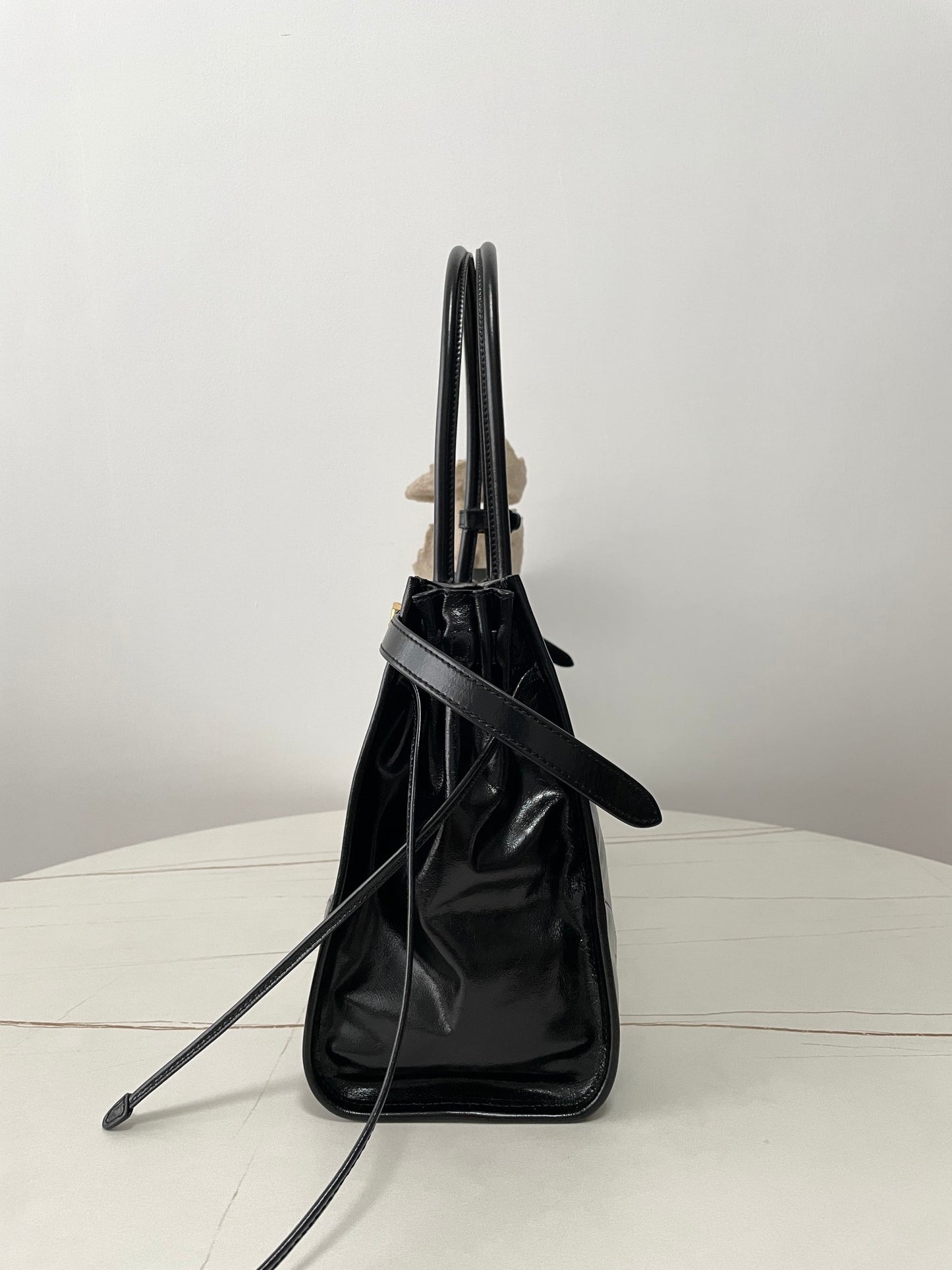 Bonnie Large Leather Bag Black - Level 5