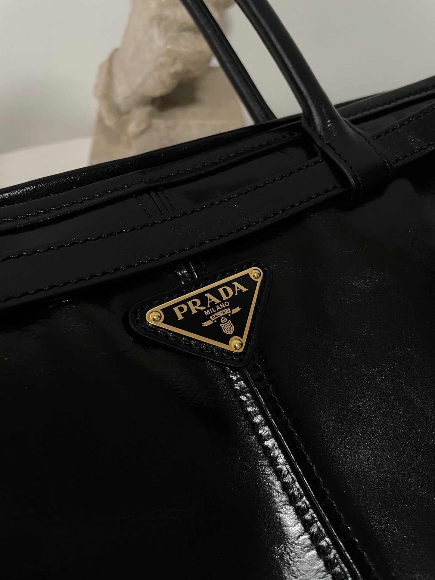 Bonnie Large Leather Bag Black - Level 5