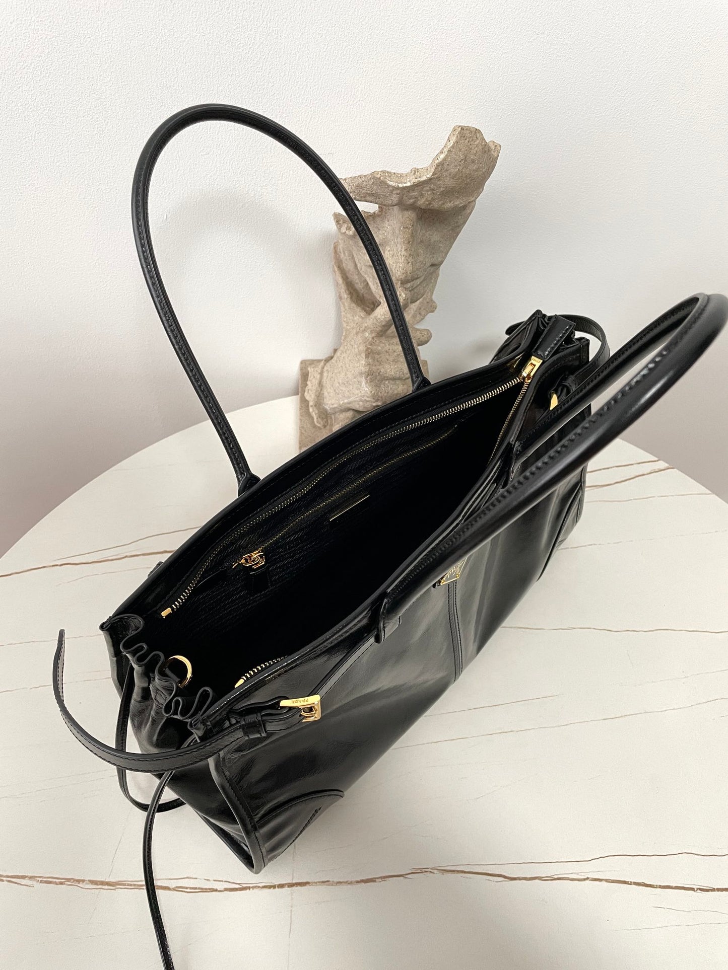 Bonnie Large Leather Bag Black - Level 5